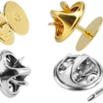 Kidultz Butterfly Metal Clutch Locking Clasp Pin Backs for Badge, Craft and Jewellery Making, Tie Clip Pin Label Clasps Fastener