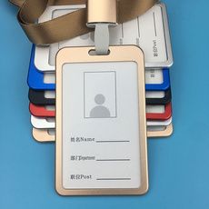 Kidultz Aluminium Premium I'd Card Metal Vertical Holder with Rope - Assorted Colour (1 Set - 1 I'd Holder, 1 Rope, 1 Hook & 1 YoYo)